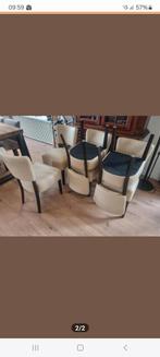 6, 8 of 12 roomkleurige eetkamerstoelen te koop, Ophalen of Verzenden, Gebruikt