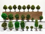 Scenery: set van 23 bomen 3,5 tot 10cm hoog voor H0-spoor, Gebruikt, Natuur, Gelijkstroom of Wisselstroom, Analoog