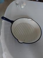 Gietijzeren grillpan.  24 cm., Huis en Inrichting, Keuken | Potten en Pannen, Ophalen of Verzenden, Gebruikt, Gietijzer, Koekenpan of Braadpan