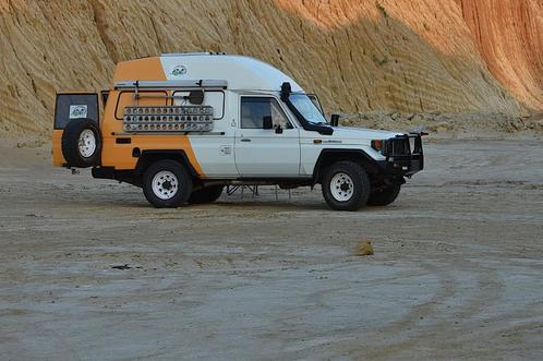 4x4 camper, Auto's, Toyota, Particulier, Landcruiser, 4x4, Airconditioning, Cruise Control, Open dak, Diesel, SUV of Terreinwagen