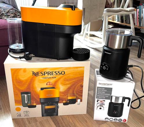 Nespresso Virtuo Pop & Silvercrest melkopschuimer (inductie), Witgoed en Apparatuur, Koffiezetapparaten, Zo goed als nieuw, Ophalen