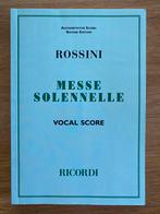 Vocal score, bladmuziek, partituur Messe Solennelle Rossini, Muziek en Instrumenten, Bladmuziek, Ophalen of Verzenden, Nieuw, Klassiek