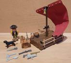 playmobil piraat met vlot, Ophalen of Verzenden, Gebruikt, Los playmobil