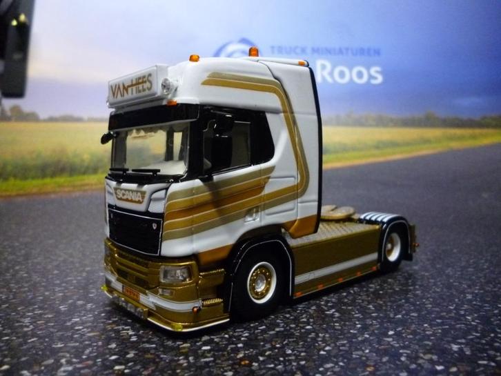 WSI Scania Van Hees met certificaat, Hobby en Vrije tijd, Modelauto's | 1:50, Nieuw, Bus of Vrachtwagen, Wsi, Ophalen of Verzenden