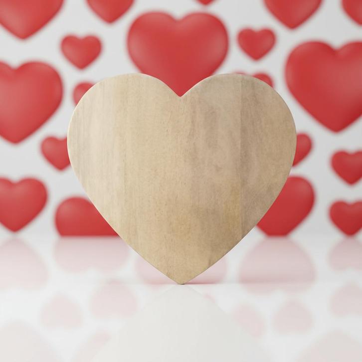 Leeff Heart Serving Board Holly 25 cm breed., Huis en Inrichting, Keuken | Servies, Nieuw, Overige typen, Overige stijlen, Overige materialen