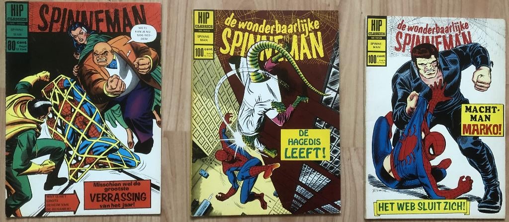DE WONDERBAARLIJKE SPINNEMAN - 3 EXEMPLAREN -, Boeken, Meerdere comics, Ophalen of Verzenden, Zo goed als nieuw, Europa