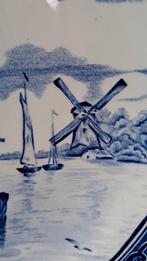 Delftsblauw wandbord diameter 30,5 cm gemarkeerd., Ophalen of Verzenden