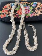 Zoetwater parel ketting & armband, Sieraden, Tassen en Uiterlijk, Kettingen, Ophalen of Verzenden, Zo goed als nieuw, Steen of Mineraal