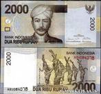 indonesie 2000 rupiah 2009 unc, Zuidoost-Azië, Verzenden