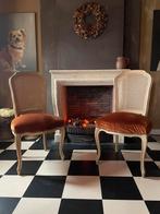 Zachte schattige Vicenza velours stoeltjes, Ophalen of Verzenden, Overige kleuren, Stof, Twee