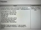 dubbele plisse hordeur, Doe-het-zelf en Verbouw, Deuren en Horren, Ophalen, 120 cm of meer, Hordeur, Minder dan 200 cm