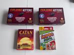 Exploding kittens, catan, skipbo (999 games, matel), Hobby en Vrije tijd, Gezelschapsspellen | Kaartspellen, Ophalen of Verzenden