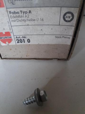 dakplaat schroeven rvs met waterdichte neopreen ring beschikbaar voor biedingen