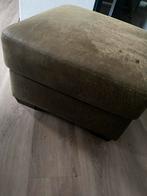 Leren Poef - Stijlvol en Comfortabel, Minder dan 50 cm, Gebruikt, Vierkant, Leer