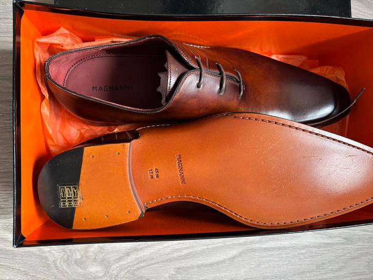 Nieuwe Magnanni Veterschoen Maat 45 Nieuw in Doos, Kleding | Heren, Schoenen, Nieuw, Veterschoenen, Bruin, Ophalen of Verzenden