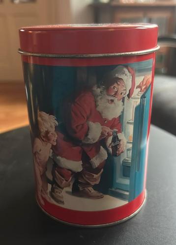 Vintage Coca-Cola kerst blikje, rond, M&A beschikbaar voor biedingen