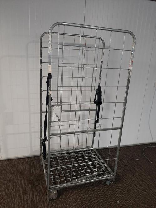Rolcontainers, deels inklapbaar, bespaart ruimte, 30 €, Doe-het-zelf en Verbouw, Transportwagens, Gebruikt, Transportkar, Ophalen