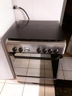Gasfornuis indesit rvs, Witgoed en Apparatuur, Fornuizen, Ophalen, Gebruikt, Hete lucht, 4 kookzones