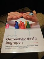 Gezondheidsrecht begrepen - Lydia Janssen (5e druk), Boeken, Zo goed als nieuw, Lydia Janssen, Gamma, HBO