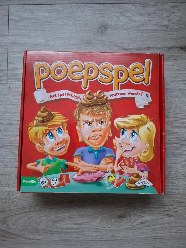 Poepspel - Het spel waarbij iedereen windt!, Vijf spelers of meer, Ophalen of Verzenden, Zo goed als nieuw, Identity Games