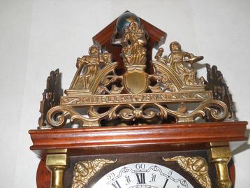 zaanse klok Regula hout. koperen gewichten slinger 1960 beschikbaar voor biedingen