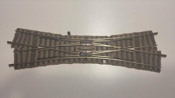 Fleischmann 6165 - Engels wissel, Hobby en Vrije tijd, Modeltreinen | H0, Gebruikt, Rails, Gelijkstroom, Fleischmann, Analoog