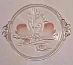 Mikasa - zwanen motief glazen taartschaal., Antiek en Kunst, Ophalen of Verzenden