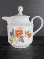 Vintage theepot decoratief patroon van oranje rozen, Ophalen