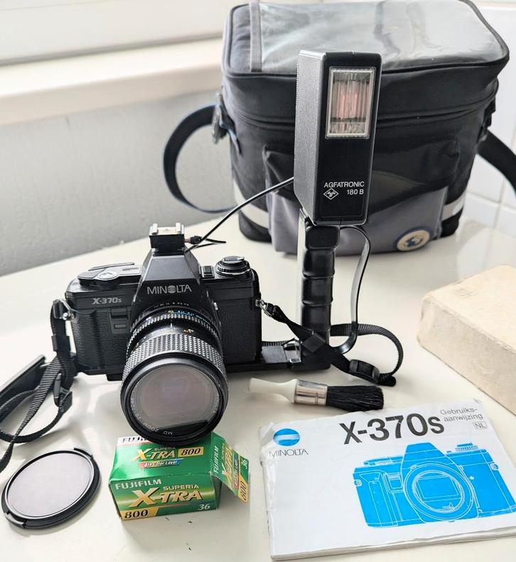 Minolta X-370S compleet, Audio, Tv en Foto, Fotocamera's Analoog, Gebruikt, Spiegelreflex, Minolta, Ophalen of Verzenden