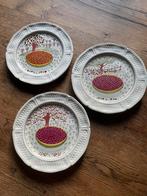 3 gebaks bordjes "les tartes"van het merk Gien France, Ophalen of Verzenden