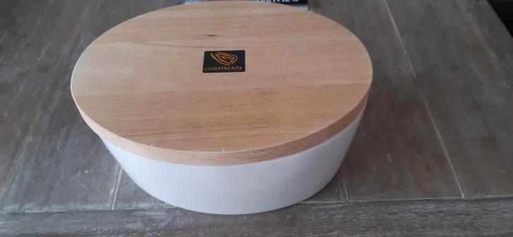 Continenta schaal wit met deksel/snijplank Continenta schaal, Huis en Inrichting, Keuken | Servies, Schaal of Schalen, Overige stijlen