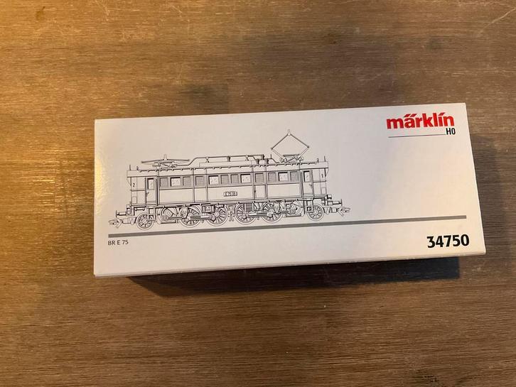 Marklin 34750 BR E75 van de DB digitaal in de ovp, Hobby en Vrije tijd, Modeltreinen | H0, Zo goed als nieuw, Locomotief, Wisselstroom