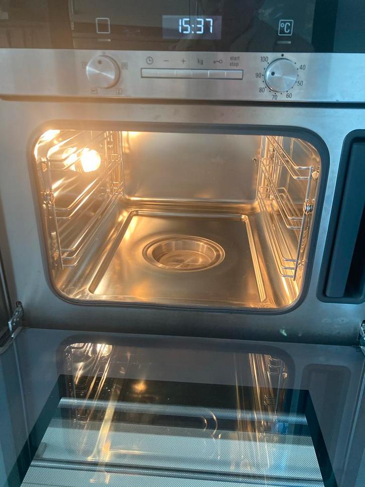 Siemens Stoomoven + Warmhoudplaat - Goed Onderhouden, Witgoed en Apparatuur, Ovens, Gebruikt, Inbouw, Oven, 45 tot 60 cm, 45 tot 60 cm