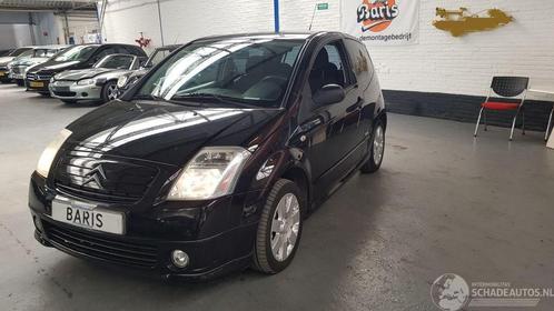 Citroën C2 1.4 AUT 2DRS BENZ 1.360CC 54KW 73PK (bj 2007), Auto diversen, Schadeauto's, Citroën, Automaat, Benzine, Hatchback, Zwart