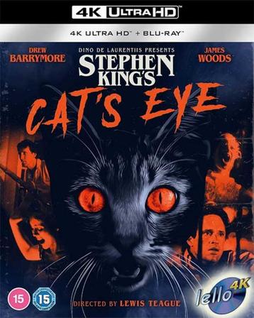 Blu-ray 4K: Stephen King's Cat's Eye (1985 Drew Barrymore) beschikbaar voor biedingen
