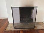 Zwart openhaard voorzet scherm, Huis en Inrichting, Ophalen, Gebruikt, Vrijstaande haard, Houthaard