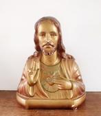 Jezus borstbeeld gips vintage, Verzenden