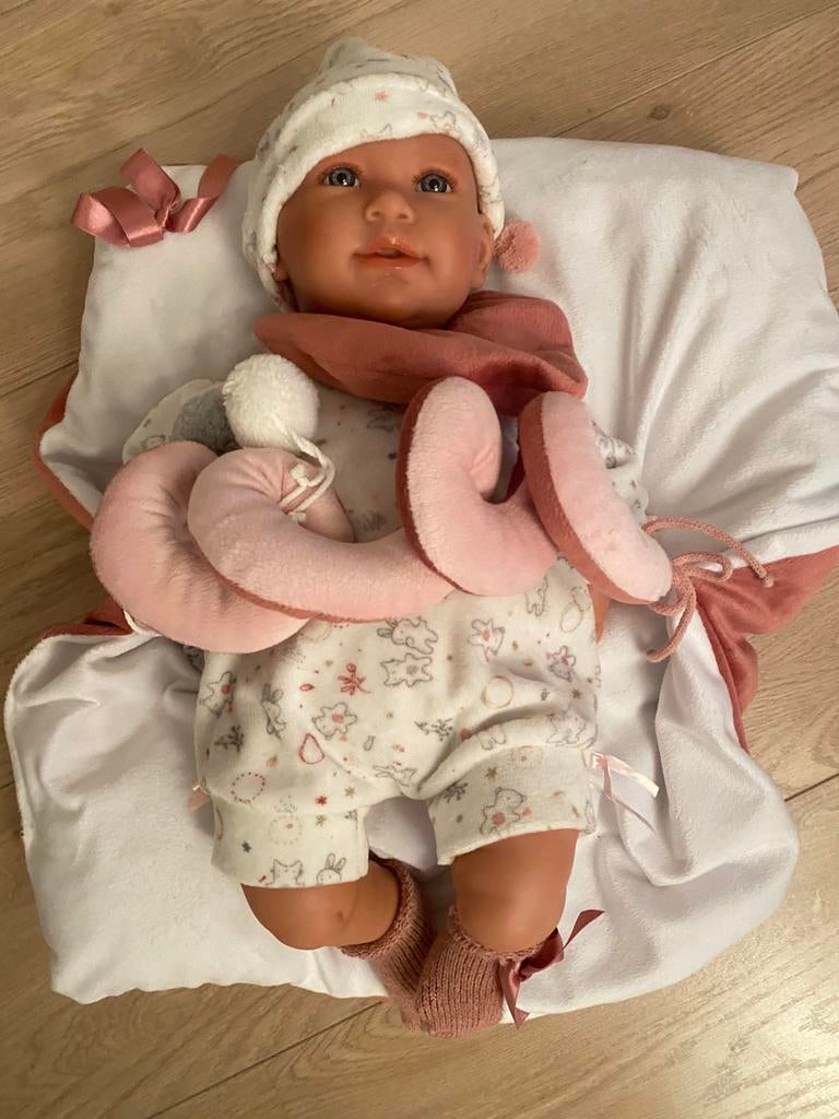 Llorens pop met geluid, Kinderen en Baby's, Speelgoed | Poppen, Zo goed als nieuw, Babypop, Ophalen of Verzenden