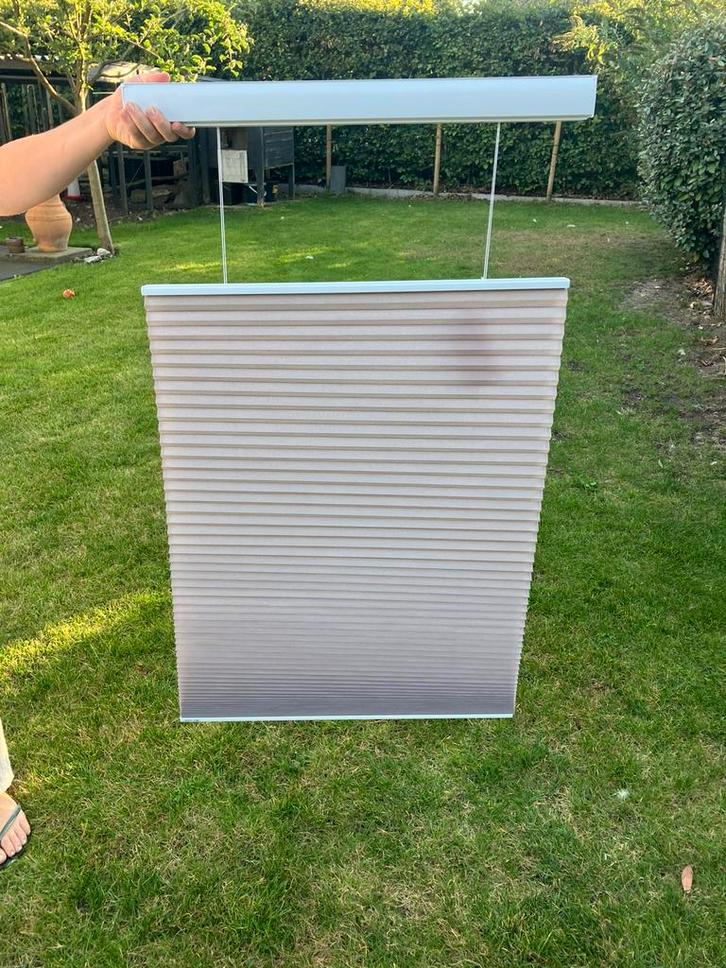 Gordijn/Plissé gordijn - Energy dupligordijn 500 breed, Huis en Inrichting, Stoffering | Gordijnen en Lamellen, Nieuw, Minder dan 100 cm