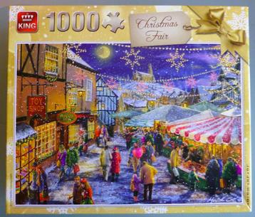 Puzzel King, Christmas Fair 1000 stukjes beschikbaar voor biedingen