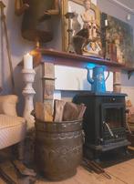 Antieke grote Hollandse haardhout bak m leeuwenkoppen, Ophalen of Verzenden