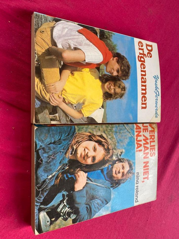 2 Oude Jeugdboeken - De Erfgenamen & Verlies Je Man Niet!, Boeken, Romans, Gelezen, Nederland, Ophalen of Verzenden