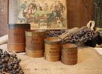 lot van 4 houten inhoudsmaten *Marries*, Verzenden