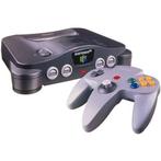 Nintendo 64, grijs, 2 controllers, Mario 64 en Lego racers., Spelcomputers en Games, Ophalen of Verzenden, Zo goed als nieuw, Met 2 controllers
