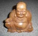 Mooie houten Boeddha, Gebruikt, Ophalen of Verzenden