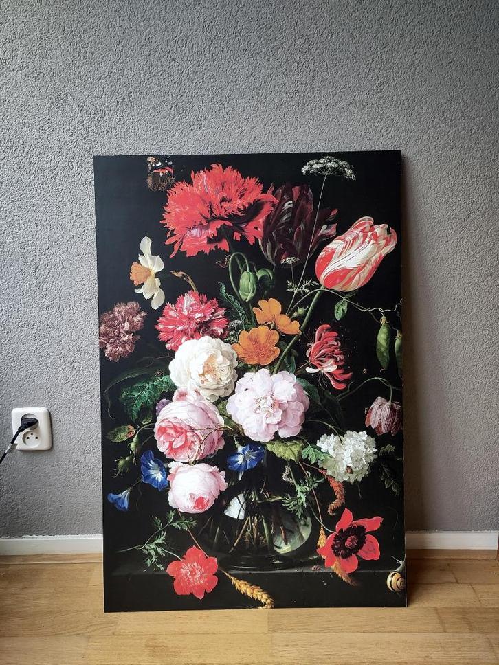 Poster bloemen (karton), Huis en Inrichting, Woonaccessoires | Schilderijen, Tekeningen en Foto's, Zo goed als nieuw, Foto of Poster