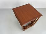 Vintage set bijzettafels van G-Plan., 45 tot 60 cm, Minder dan 55 cm, Verzenden, Rond