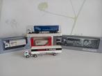 4 modeltrucks 1:87  scania-man-mercedes-, Ophalen of Verzenden, Zo goed als nieuw, Bus of Vrachtwagen, Overige merken