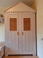 Hang/legkast massief grenen white wasch in beach style, Ophalen, Gebruikt, Eenpersoons, Beach style