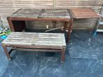 Ikea Tuinmeubelset - Uitschuifbare Tafel, Tuin en Terras, Tuintafels, Ophalen, Gebruikt, Rechthoekig, Hout